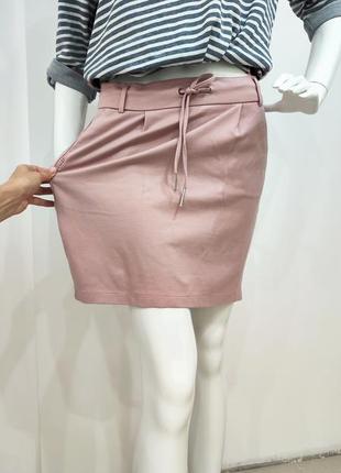 Трикотажная юбка на резинке8 фото