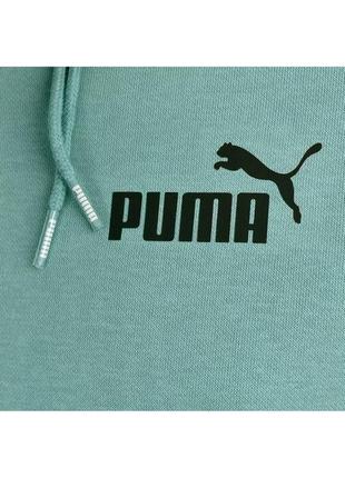 Толстовка мужская puma ess + tape hoodie mineral blue (849040-50)5 фото