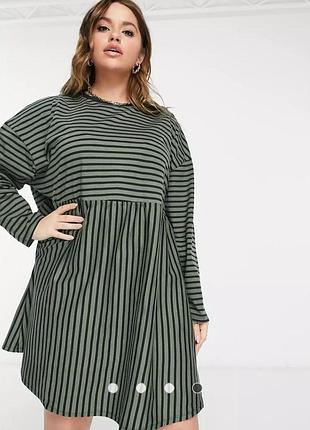 Asos сукня батал, сукня з рукавом великий розмір, туніка