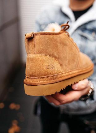 Мужские полки-ботинки neumel ugg suede chestnut.3 фото