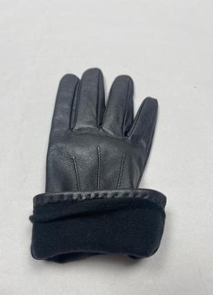 Женские кожаные фирменные перчатки на подкладке marks & spencer2 фото