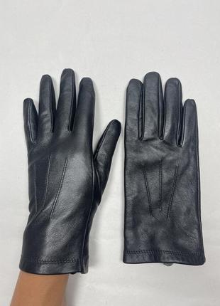 Женские кожаные фирменные перчатки на подкладке marks & spencer4 фото