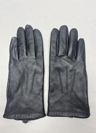 Женские кожаные фирменные перчатки на подкладке marks & spencer5 фото