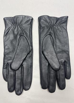 Женские кожаные фирменные перчатки на подкладке marks & spencer7 фото
