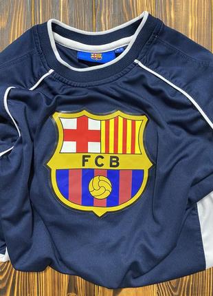 Футболка підліткова футбольна з лого fc barcelona від fcb official4 фото