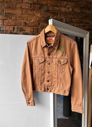 Levi’s vintage women’s white label brown rare jacket жіноча, вінтажна джинсовка, джинсова куртка