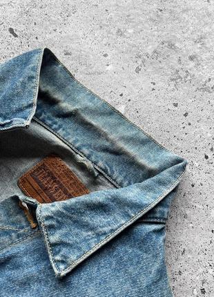 Edwin jeans vintage made in japan tokyo men’s blue denim jacket вінтажна джинсовка, джинсова куртка10 фото