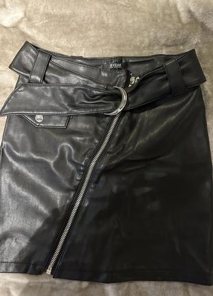Юбка guess экокожа