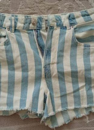 Джинсовые шорты женские pull & bear летние брендовые🩳