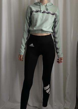 Лосины, леггинсы с широкой резинкой adidas (оригинал)2 фото