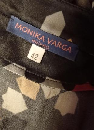 Monica varga вінтажна підписна шовкова бредова блуза,р.it.42/s4 фото