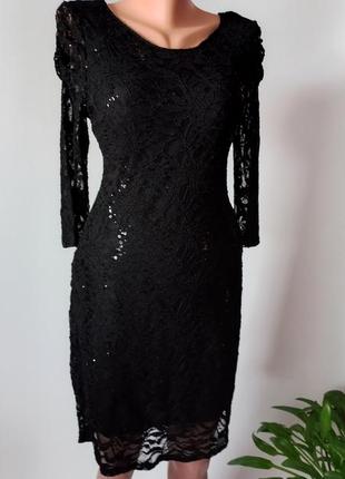 Платье миди вечернее платье черная 48 46 размер новое1 фото