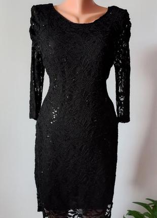 Платье миди вечернее платье черная 48 46 размер новое7 фото