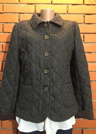 Стеганая полушерстяная куртка,жакет cotswold collections 46 р