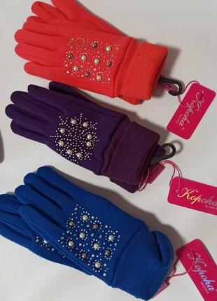 Перчатки кашемир для девочек 8-15р1 фото