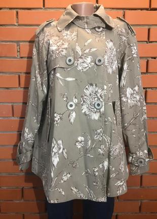 Плащ, куртка , кейп  next 48 р квітковий принт.