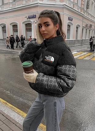 Жіноча куртка gucci & the north face