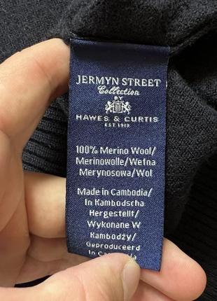 Мужской тёплый шерстяной свитер из шерсти мериноса jermyn street collection6 фото