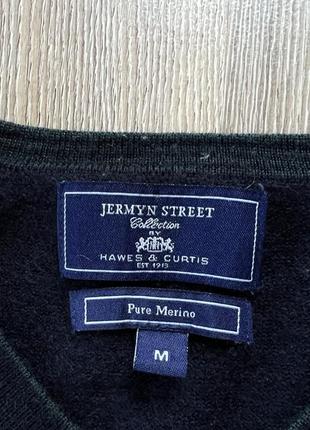 Мужской тёплый шерстяной свитер из шерсти мериноса jermyn street collection5 фото