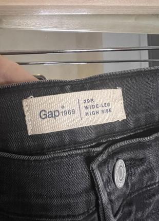 Бриджи gap джинс черные высокая посадка размер м-l3 фото
