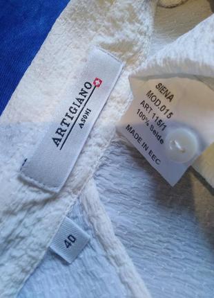 Натуральный интересный шелк, блузочка artigiano asoni, швейцария