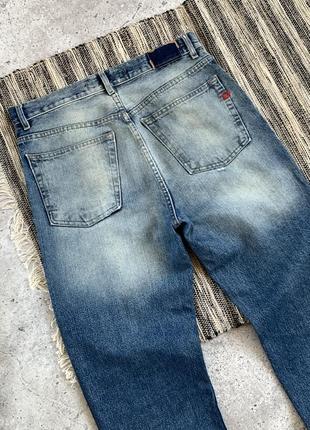 Vintage diesel y2k jeans винтаж мужские джинсы синие с потертостями рваные дизель брюки брюки в стиле авангард размер 324 фото