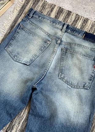 Vintage diesel y2k jeans винтаж мужские джинсы синие с потертостями рваные дизель брюки брюки в стиле авангард размер 327 фото