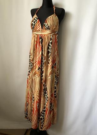 Alyn paige макси платье длинная сарафан с открытой спиной трикотаж