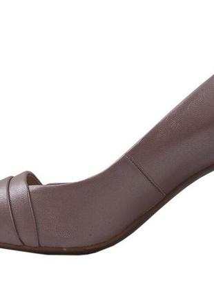 Туфли на каблуке женские molka натуральная кожа, цвет перламутр, 384 фото