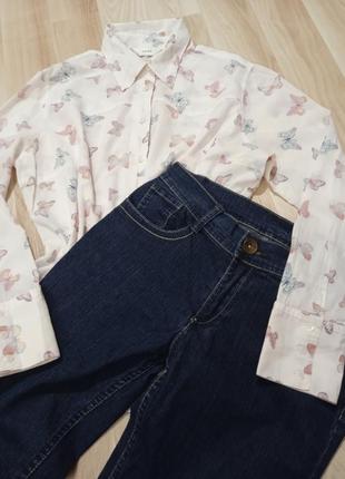 Рубашка хлопковая женская блузка простая натуральная коттоновая весна 100%коттон, легкая жеncкая рубашка блузочка2 фото
