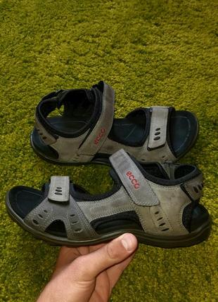 Сандали ecco offroad боссоножки кожаные тапчки meindl
