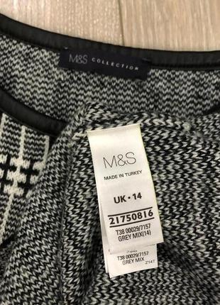 Светр в клітку розмір 12-14 marks&spencer3 фото