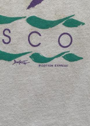 Вінтажна футболка san francisco з абстрактним принтом dacosta cotton express вінтаж 90х made in usa xl5 фото