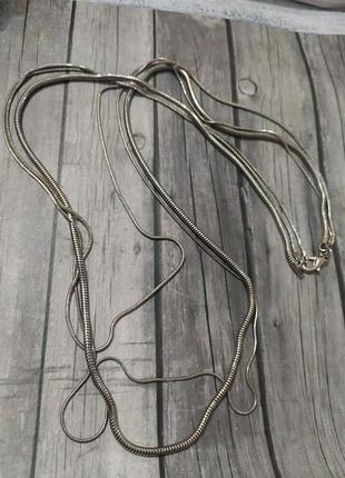 Ожерелье из цепочек длинное