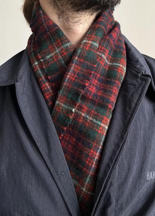 Highland crown made in scotland wool scarf шарф шерсть шотландия оригинал Энтия тартан классический винтаж теплый