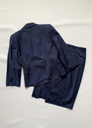 Винтажный итальянский классический костюм жакет пиджак и юбка monica ricci3 фото