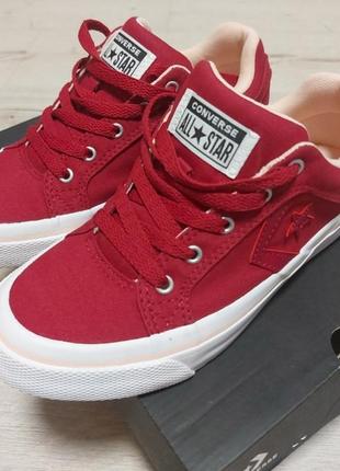 Кеди жіночі converse el distrito ox вишневі 563429c