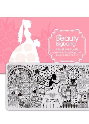 Пластина для стемпинга beautybigbang xl-048 свадьба