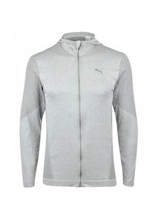 Кофта мужская puma at cool smls fz  athletic grey heather (512736-01)