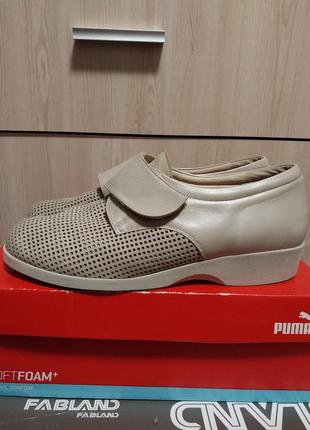 Очень легкие кожаные удобные туфли ladysko