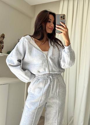 Костюм теплий трьохнитка на флісі джогери