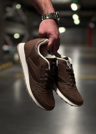 Кроссовки мужские reebok classic leather