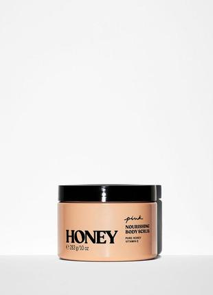 Скраб для тіла нова колекція пінк вікторія сікрет honey scrub pink victorias secret скраб для тела медовый