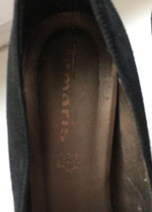 Туфли замшевые черные Tamaris2 фото