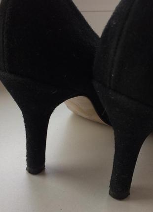 Туфли замшевые черные Tamaris4 фото