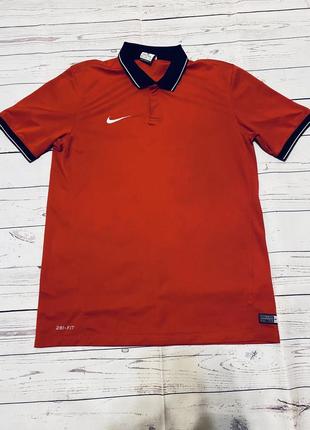 Футболка nike dri-fit оригинал спортивная, поло м