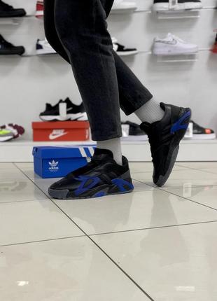 Модные кроссовки adidas streetball адидас стритбол black blue черно синие