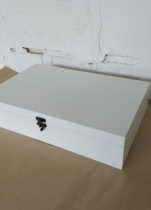 Скринька для прикрас | вільха - classic white | tm wooden organizer1 фото