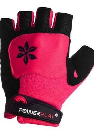 Велорукавички powerplay 5284 c pink xs