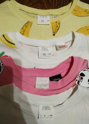 Zara 4-6роков набор фктболок футболка в виде george hm next mango carter's4 фото